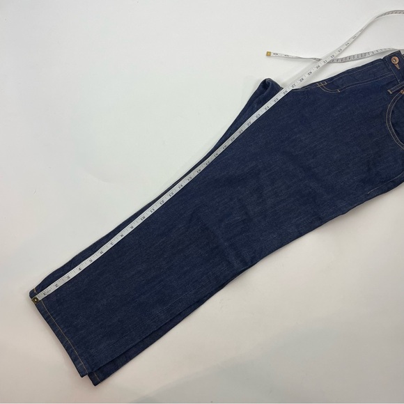 Taylor Stitch Straight Leg button fly dark wash jeans USA Size 32 Savage Denim - Picture 11 of 12